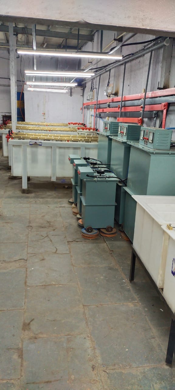 Electroplating plant setup work